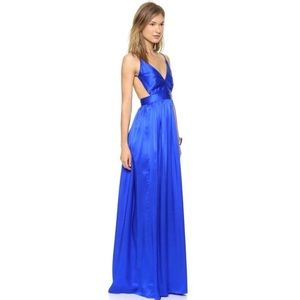 Electric Blue Backless Cobalt Gown size 2 NEW still has tags NEVER WORN